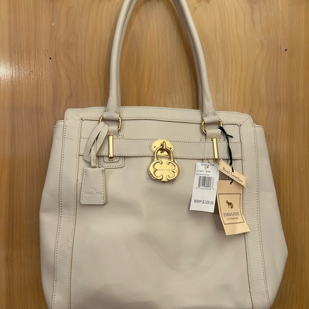 Emma Fox Leather Tote Bag